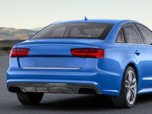 S6 Style Rear Diffuser Glossy Black For Audi A6 C7 Standard 2015-2018