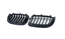 Gloss Black Dual Slats Front Bumper Kidney Grille Grill for BMW X3 F25 LCI X4 F26 from 2014