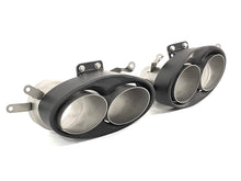 Matte Carbon Fiber Exhaust Tips for Audi RS6 C7 C8 RS7 Akrapovic Style Tailpipes