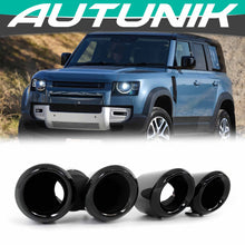 Black Exhaust Pipes Muffler Tips For 2020-2022 Land Rover Defender 90 110 w/ 3.0L Engine et195