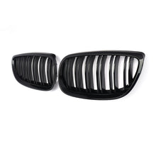 Gloss Black Double Bar Grill Grille For BMW 3 Series E92 E93 06-09