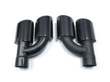 Gloss black exhaust tips For AUDI A3 8V A4 B8 B9 A5 8T F5 A6 C7 55-59mm pipes