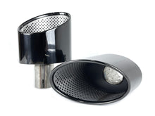 Gloss Black RS Style Exhaust Tailpipe Tip for Audi A4 A5 A6 A7 - Single Inlet 55-59mm