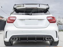 Rear Bumper Diffuser + Exhaust Tips for Mercedes W176 AMG Bumper 15-18