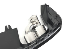 Black Diffuser Chrome Exhaust Tips For Audi A5 B9 S-line 2020-2023