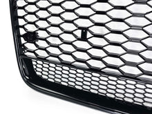 Glossy Black Front Mesh Grille Grill For Audi A6 S6 C7 2011-2014