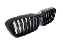 Glossy Black Front Kidney Grille Grill for BMW X3 G01 X4 G02 2022+ w/Camera