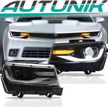 Headlights LED DRL Set For Chevrolet Camaro 2014 2015 Front Lamps Assembly