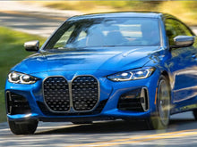 Black Front Bumper Fog Light Grilles Cover For BMW 4 Series G22 G23 M sport bumper 21-26
