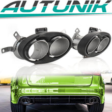 Matte Carbon Fiber Exhaust Tips for Audi RS6 C7 C8 RS7 Akrapovic Style Tailpipes