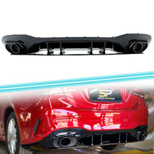 Rear Diffuser Black Exhaust Tips for Mercedes V177 Sedan A35 AMG Bumper