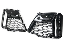 Black Front Bumper Fog Light Grille Cover For BMW 3 Series G20 Sedan M Sport Bumper 19-22