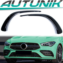 Glossy Black Front Bumper Canard Splitter For Mercedes Benz CLA W118 C118 CLA35 AMG 2020up pz26