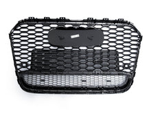 Glossy Black Front Mesh Grille Grill For Audi A6 S6 C7 2011-2014