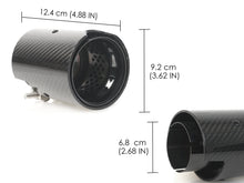 4x Carbon Fiber Exhaust Tips for BMW F80 M3 F82 M4 65-67mm pipes Gloss Black Inner