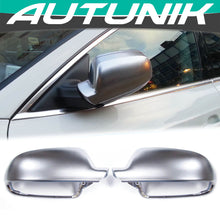 Side Mirror Covers Caps Replacement Matte Chrome for AUDI B8.5 A4 S4 RS4 A5 S5 RS5 W/O Lane Assist mc3