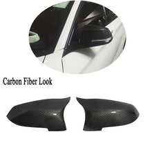 Carbon Look Mirror Cover Cap For BMW 5 6 7 Series 14-16 F10 F11 LCI F01 F06 F07