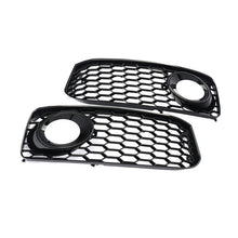 Honeycomb Fog Light Grille Black Trim For Audi A5 S-Line S5 B8 08-12