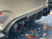4x Carbon Fiber Exhaust Tips for BMW F80 M3 F82 M4 65-67mm pipes Gloss Blue Inner
