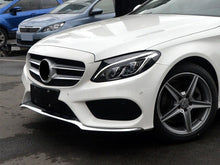 3Pcs Front Bumper Lip Moulding Trim Chrome For Mercedes C Class W205 C205 C43 AMG Line 2014-2018