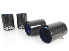 4x Carbon Fiber Exhaust Tips for BMW F80 M3 F82 M4 65-67mm pipes Gloss Blue Inner