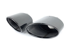 Gloss Black RS Style Exhaust Tailpipe Tip for Audi A4 A5 A6 A7 - Single Inlet 55-59mm