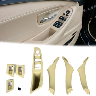 Beige Inner Interior Door Handle Lift Button Panel for BMW 5 Series F10 F11 2011-2016 it36