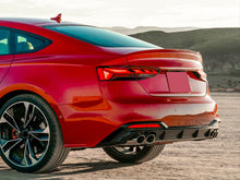 Black Diffuser Chrome Exhaust Tips For Audi A5 B9 S-line 2020-2023