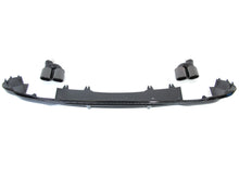Gloss Black Rear Diffuser with Exhaust Tips For AUDI A4 B9 S Line Facelift 20-24 with 1 pipe each side
