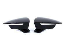 Glossy Black Side Mirror Cover Caps Replacement for SEAT Leon 5F Arona Ibiza KJ