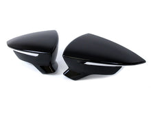 Glossy Black Side Mirror Cover Caps Replacement for SEAT Leon 5F Arona Ibiza KJ