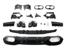 Rear Bumper Diffuser + Dual Exhaust Tips for Mercedes V177 A-Class Saloon AMG Line