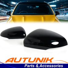 L+R Glossy Black Wing Mirror Cover Caps for Mercedes A Cl. W177 V177 CLA C118 X118 19-23