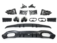 Rear Bumper Diffuser + Dual Exhaust Tips for Mercedes V177 A-Class Saloon AMG Line