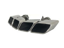 Silver Square Exhaust Tips Replacement for Audi Q7 3.0L 2016-2019