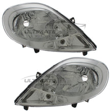 Headlights for Vauxhall Vivaro Van 2006-2015 Chrome Headlamps