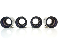 4x Carbon Fiber Exhaust Tips for BMW F80 M3 F82 M4 65-67mm pipes Gloss Blue Inner