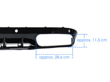Gloss Black Rear Diffuser Exhaust Tips Mercedes C-Class W205 S205 2015-2021 standard bumper