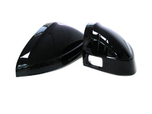 Glossy Black Side Mirror Cover Caps for Audi B9 A4 S4 RS4 A5 F5 S5 RS5 2018-2022 With Lane Assist mc72