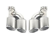 Black Diffuser Chrome Exhaust Tips For Audi A5 B9 S-line 2020-2023