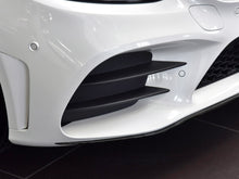 3Pcs Front Bumper Lip Moulding Trim Gloss Black For Mercedes W205 C205 S205 A205 C43 AMG Line 18+