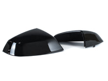 Gloss Black Side Mirror Caps Replace for Audi Q5 SQ5 Q7 2018-2024 No Lane Assist