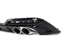 Black Diffuser Chrome Exhaust Tips For Audi A5 B9 S-line 2020-2023