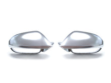 Matte Chrome Side Wing Mirror Cover for Audi A6 S6 C7 RS6 W/O Lane Assist 12-18