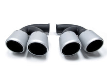 Brushed Silver Exhaust Pipe Muffler Tips For Porsche Cayenne V8 GTS Turbo S 11-14 et9