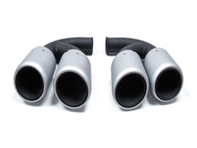 Brushed Silver Exhaust Pipe Muffler Tips For Porsche Cayenne V8 GTS Turbo S 11-14 et9