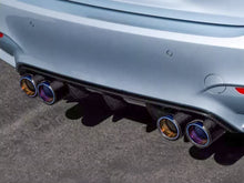 4x Carbon Fiber Exhaust Tips for BMW F80 M3 F82 M4 65-67mm pipes Gloss Blue Inner