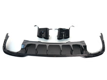 Gloss Black Rear Diffuser w/ Exhaust Tips For 2020–2024 Audi A4 B9.5 Non S-Line