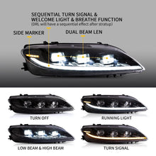 Full LED Projector Headlights For Mazda 6 2003-2008 Sequential Start-up
