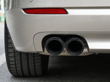 Gloss Carbon Fiber Dual Exhaust Tips Black for BMW 5 Series F10 F11 55-59mm Pipes